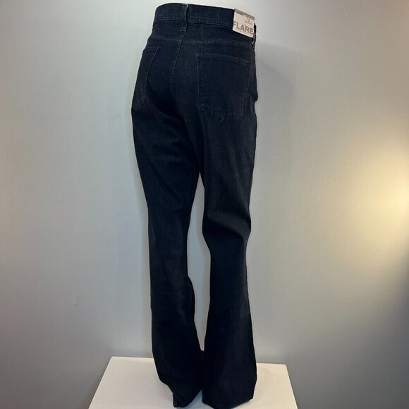 NEW YORK & COMPANY Women's Ultra Low Rise Flare Leg Dark Jeans - Size 12 - NWT - Picture 4 of 5